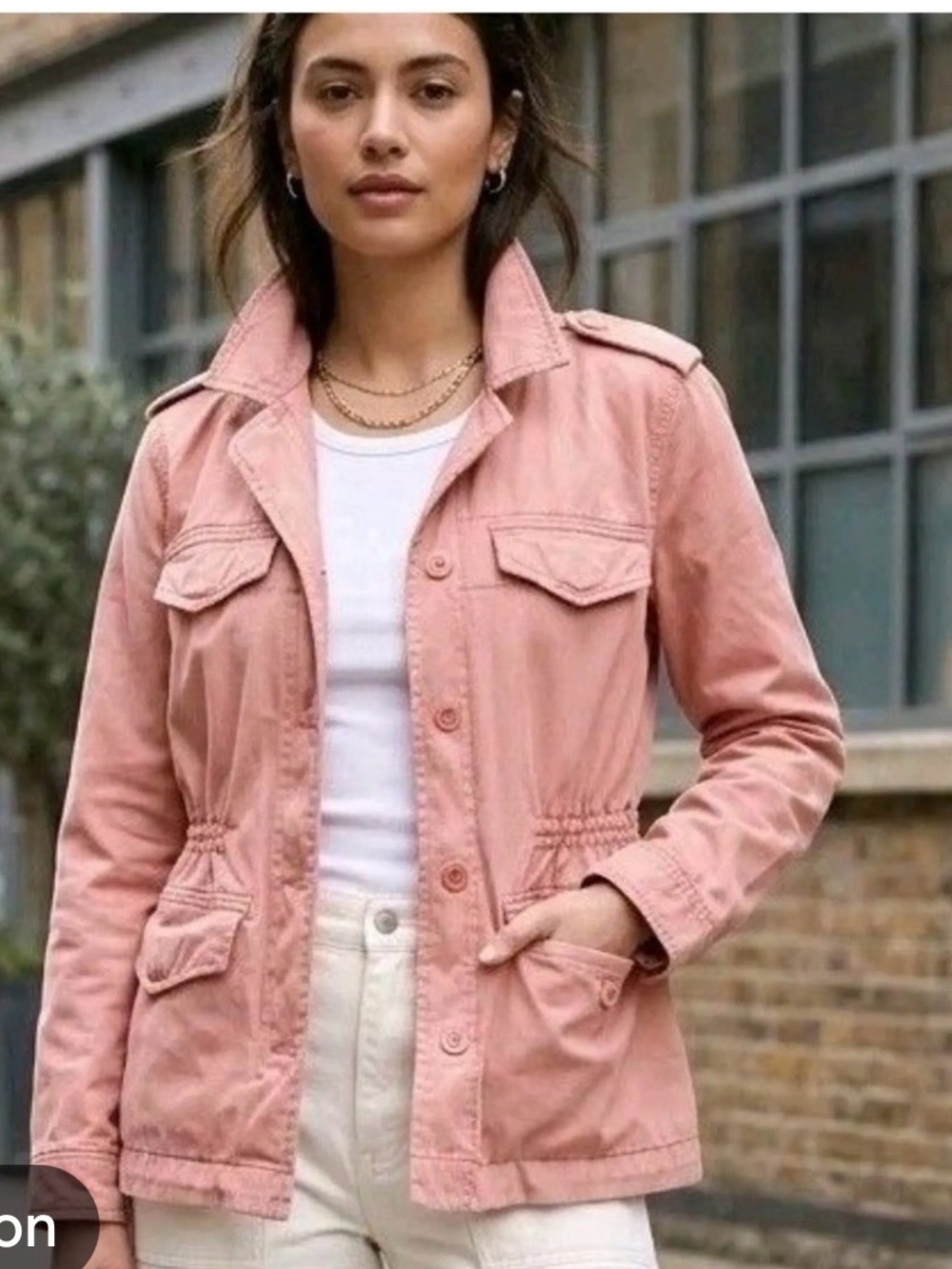 Abercrombie & Fitch Blush Pink Utility Jacket Woman’s M